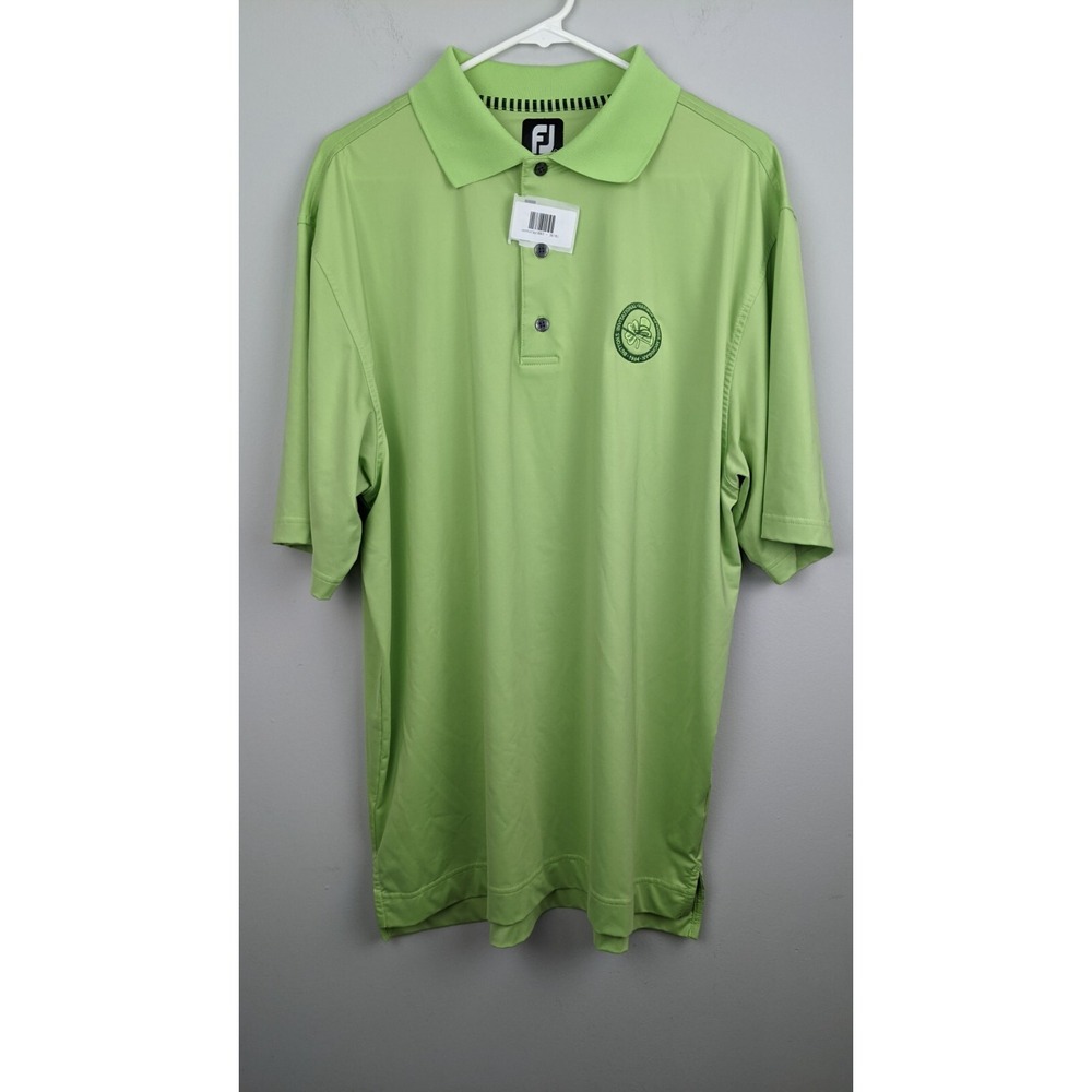 FootJoy Golf Polo Shirt Men's L‎ Green Harbors Invitational 1984 Short Sleeve